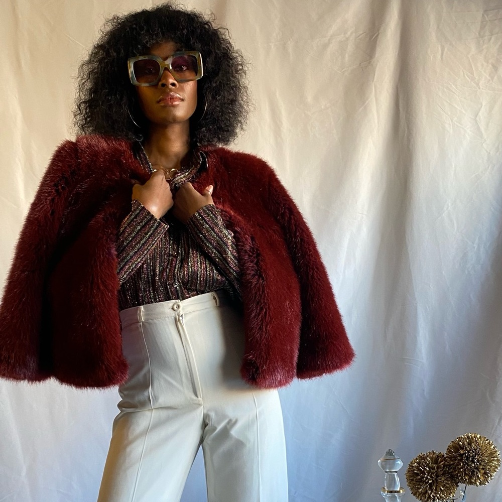 Faux fur coat